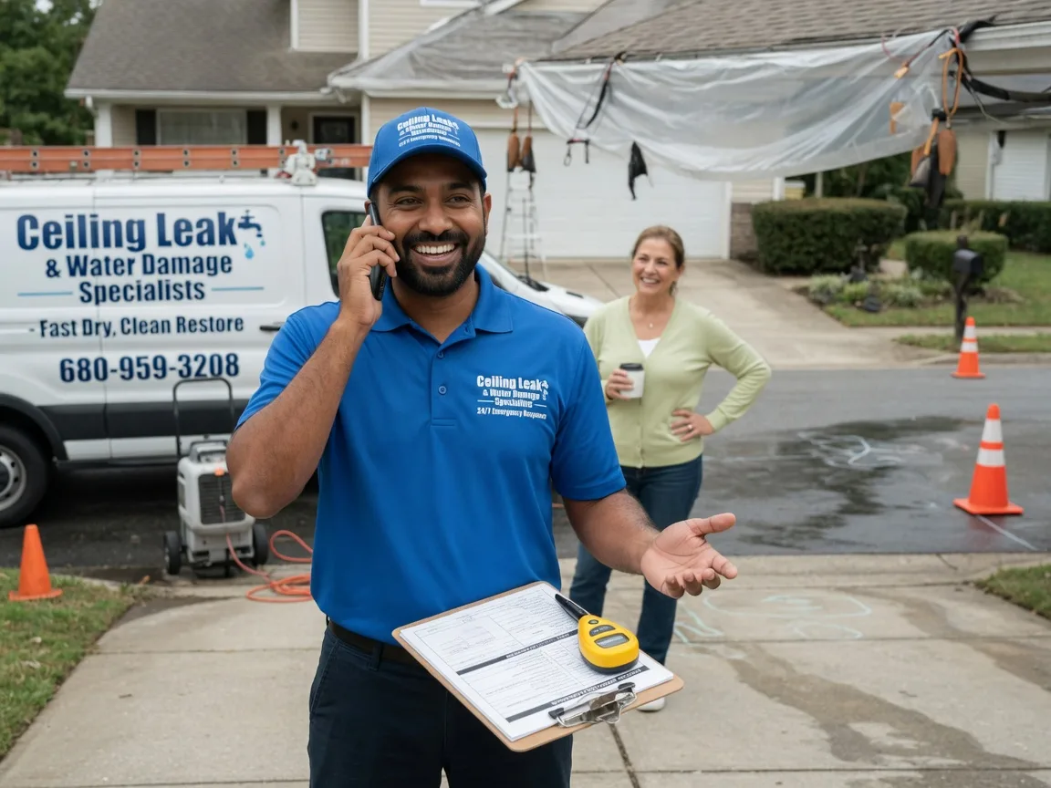 Ceiling Leak Cleanup Covington, TN FAQs